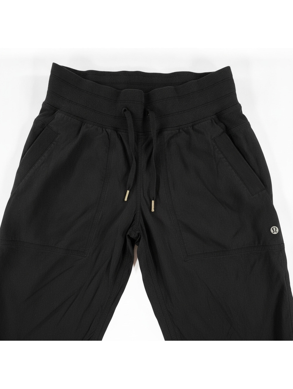 Lululemon Women's Black Jogger Pants Size M Lightweight Casual Athleisure